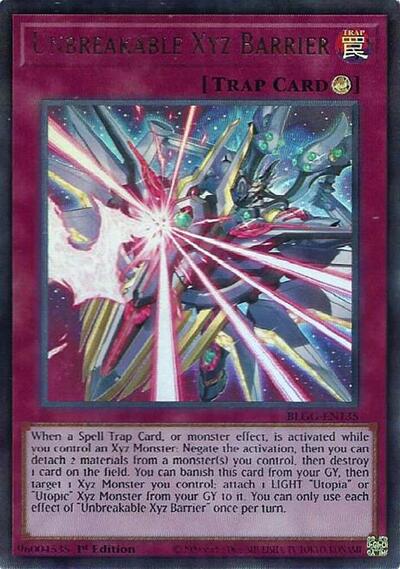 Unbreakable Xyz Barrier - Battles of Legend: Glorious Gallery Yu-Gi-Oh! spoiler
