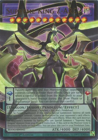 Supreme King Z-ARC - Battles of Legend: Glorious Gallery Yu-Gi-Oh! spoiler