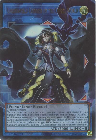 Underworld Goddess of the Closed World - Battles of Legend: Glorious Gallery Yu-Gi-Oh! spoiler