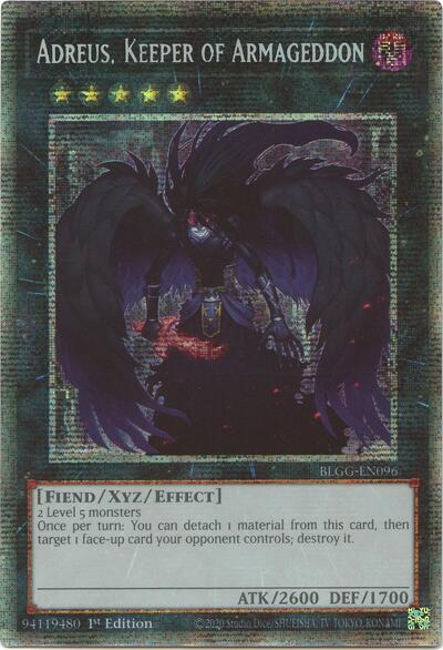 Adreus, Keeper of Armageddon (Starlight Rare) - Battles of Legend: Glorious Gallery Yu-Gi-Oh! spoiler