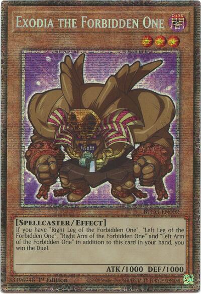 Exodia the Forbidden One (Starlight Rare) - Battles of Legend: Glorious Gallery Yu-Gi-Oh! spoiler