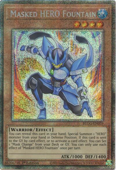 Masked HERO Fountain (Starlight Rare) - Battles of Legend: Glorious Gallery Yu-Gi-Oh! spoiler