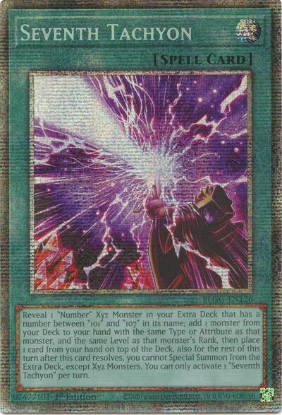 Seventh Tachyon (Starlight Rare) - Battles of Legend: Glorious Gallery Yu-Gi-Oh! spoiler