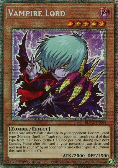 Vampire Lord (Starlight Rare) - Battles of Legend: Glorious Gallery Yu-Gi-Oh! spoiler