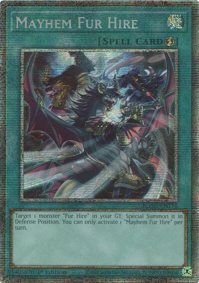 Mayhem Fur Hire (Starlight Rare) - Battles of Legend: Glorious Gallery Yu-Gi-Oh! spoiler
