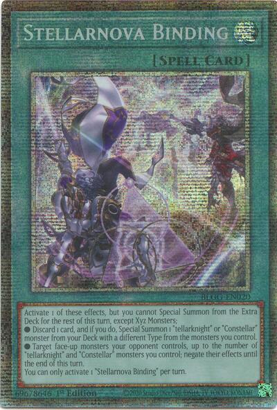 Stellarnova Binding (Starlight Rare) - Battles of Legend: Glorious Gallery Yu-Gi-Oh! spoiler