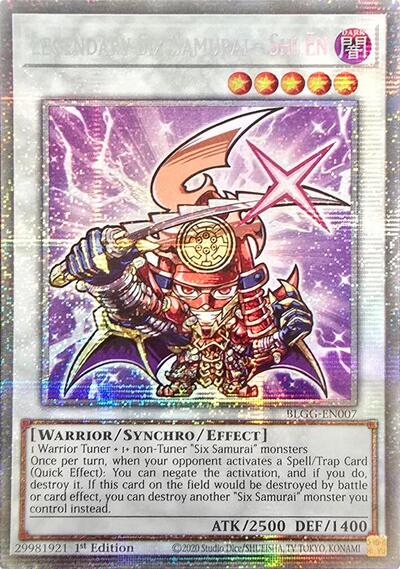 Legendary Six Samurai - Shi En (Starlight Rare) - Battles of Legend: Glorious Gallery Yu-Gi-Oh! spoiler