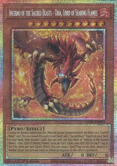 Inferno of the Sacred Beasts - Uria, Lord of Searing Flames (Starlight Rare) - Chaos Origins Yu-Gi-Oh! spoiler