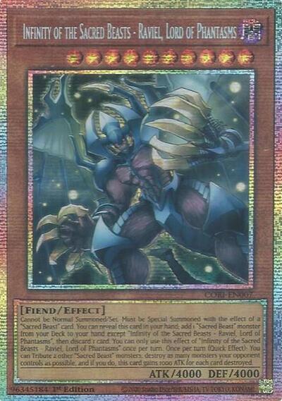 Infinity of the Sacred Beasts - Raviel, Lord of Phantasms (Starlight Rare) - Chaos Origins Yu-Gi-Oh! spoiler