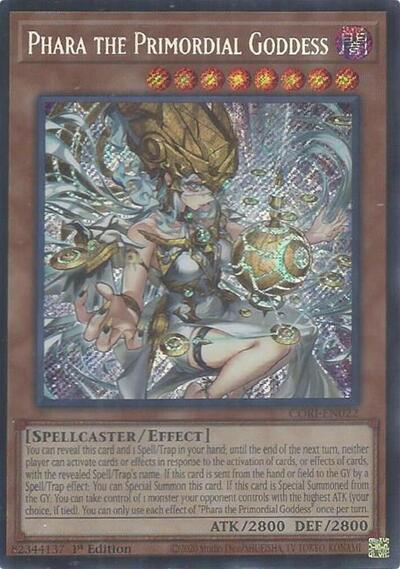 Phara the Primordial Goddess (Secret Rare) - Chaos Origins Yu-Gi-Oh! spoiler