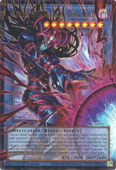 Magician of Dark Chaos - Black Chaos (Starlight Rare) (Extended Art) - Chaos Origins Yu-Gi-Oh! spoiler