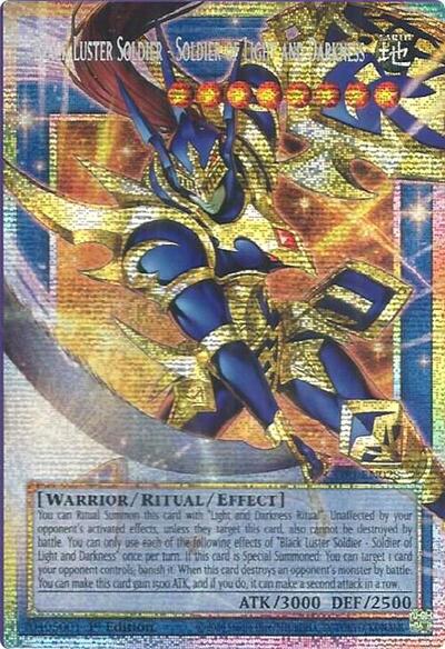 Black Luster Soldier - Soldier of Light and Darkness (Starlight Rare) (Extended Art) - Chaos Origins Yu-Gi-Oh! spoiler