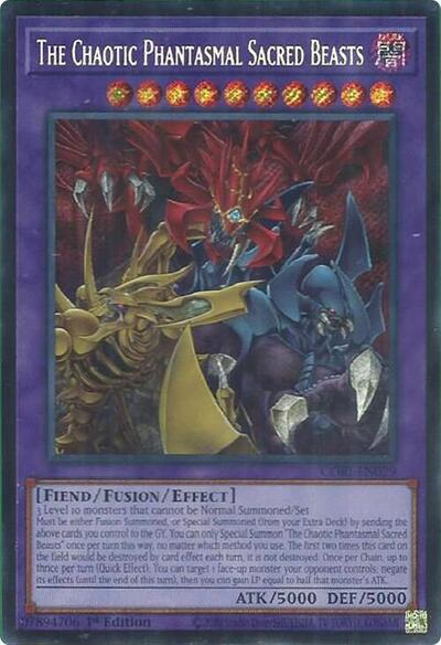 The Chaotic Phantasmal Sacred Beasts (Secret Rare) - Chaos Origins Yu-Gi-Oh! spoiler