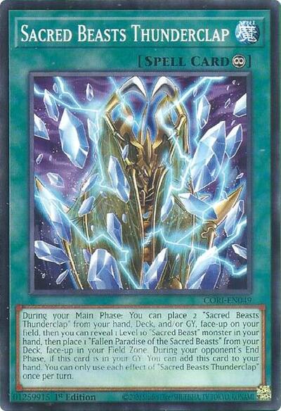 Sacred Beasts Thunderclap - Chaos Origins Yu-Gi-Oh! spoiler