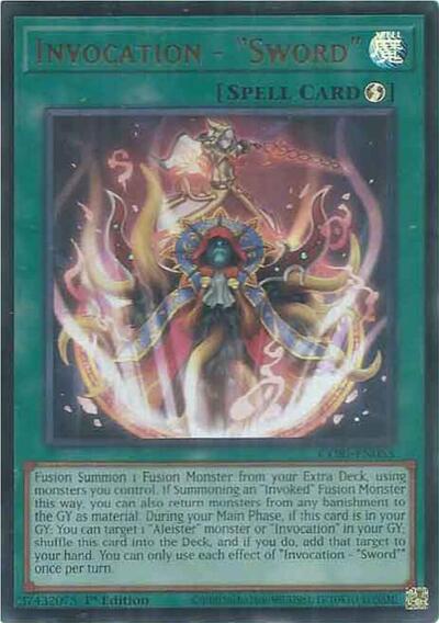 Invocation - "Sword" - Chaos Origins Yu-Gi-Oh! spoiler