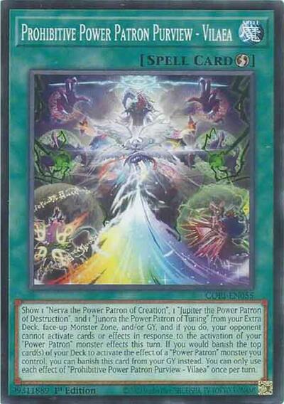 Prohibitive Power Patron Purview - Vilaea - Chaos Origins Yu-Gi-Oh! spoiler