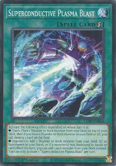 Superconductive Plasma Blast - Chaos Origins Yu-Gi-Oh! spoiler