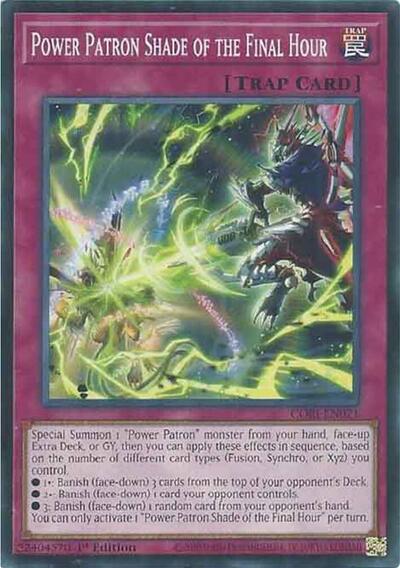 Power Patron Shade of the Final Hour - Chaos Origins Yu-Gi-Oh! spoiler