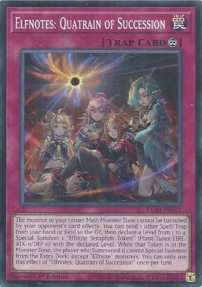 Elfnotes: Quatrain of Succession - Chaos Origins Yu-Gi-Oh! spoiler