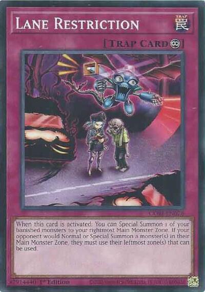 Lane Restriction - Chaos Origins Yu-Gi-Oh! spoiler