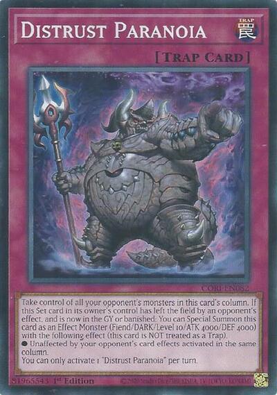 Distrust Paranoia - Chaos Origins Yu-Gi-Oh! spoiler