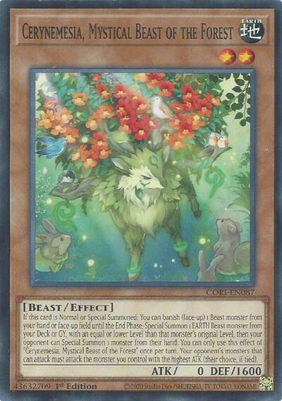 Cerynemesia, Mystical Beast of the Forest - Chaos Origins Yu-Gi-Oh! spoiler