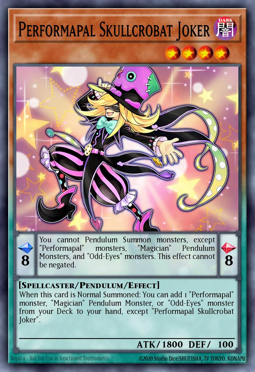 Performapal Skullcrobat Joker - Legendary Arc-V Decks Yu-Gi-Oh! spoiler