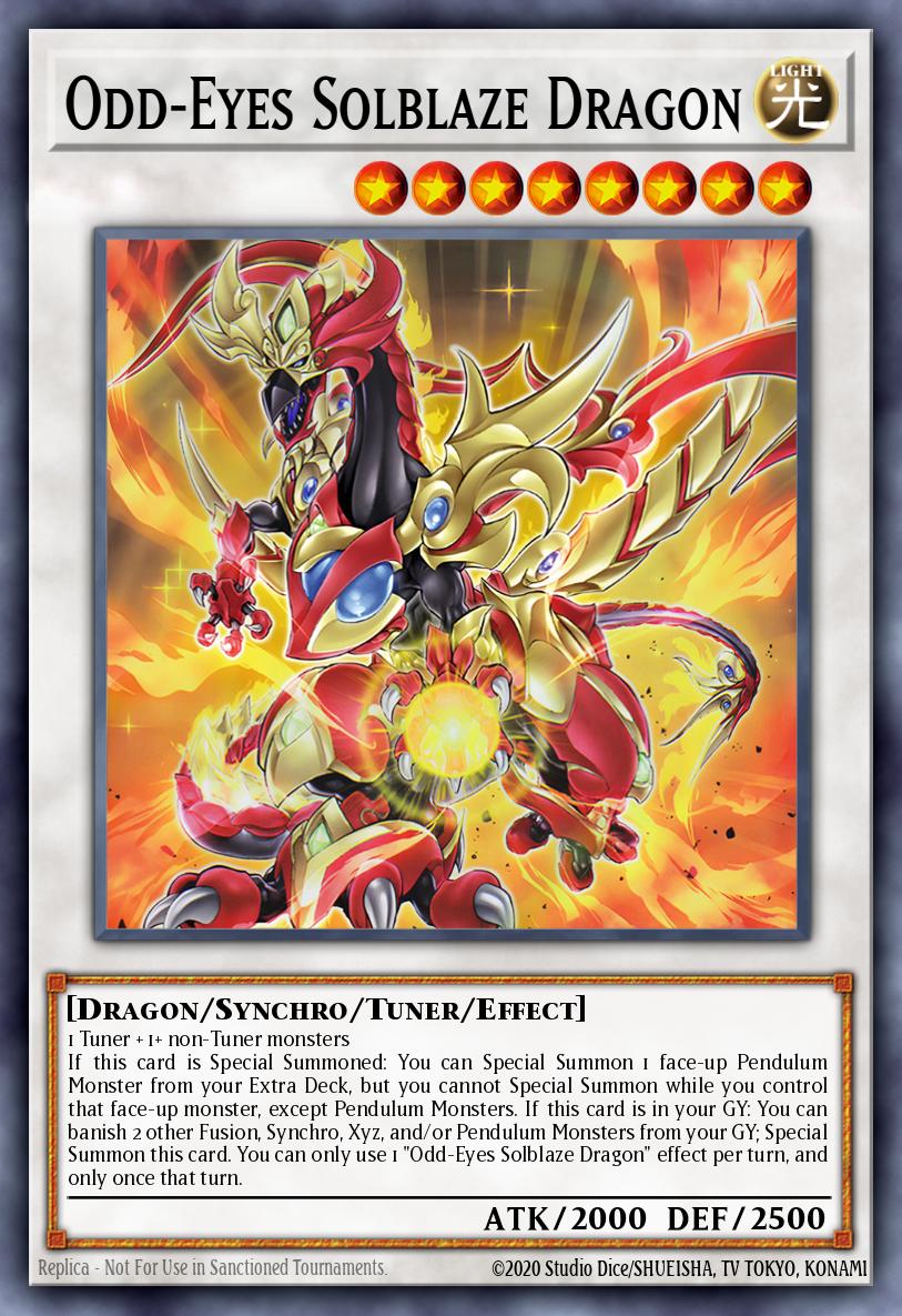 Odd-Eyes Solblaze Dragon - Legendary Arc-V Decks Yu-Gi-Oh! spoiler