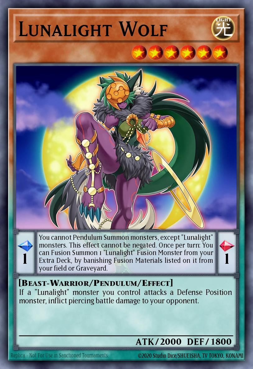 Lunalight Wolf - Legendary Arc-V Decks Yu-Gi-Oh! spoiler