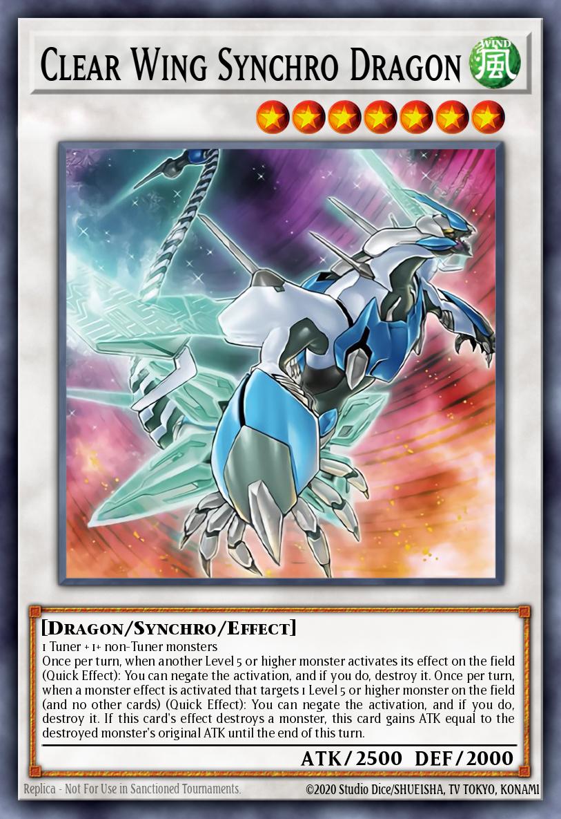 Clear Wing Synchro Dragon - Legendary Arc-V Decks Yu-Gi-Oh! spoiler