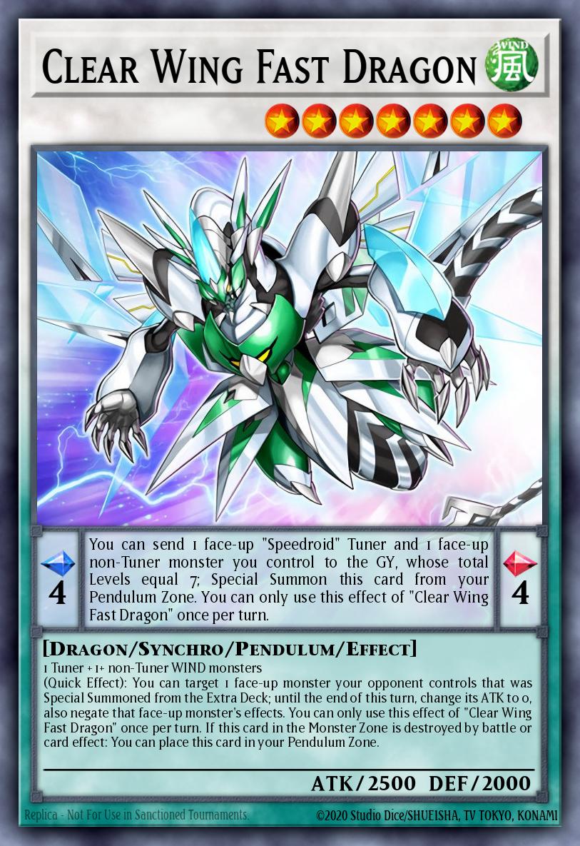 Clear Wing Fast Dragon - Legendary Arc-V Decks Yu-Gi-Oh! spoiler