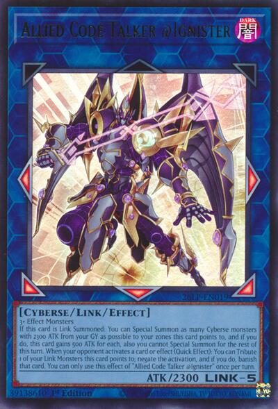 Allied Code Talker @Ignister - Limited Pack World Championship 2026 Yu-Gi-Oh! spoiler