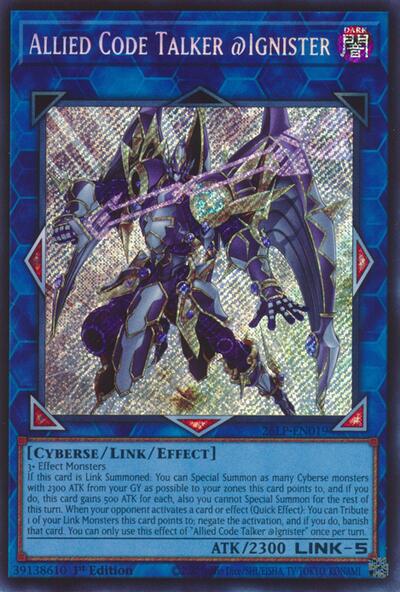 Allied Code Talker @Ignister (Secret Rare) - Limited Pack World Championship 2026 Yu-Gi-Oh! spoiler