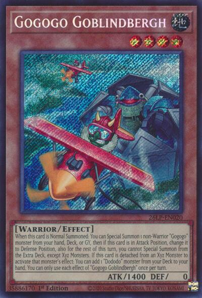 Gogogo Goblindbergh (Secret Rare) - Limited Pack World Championship 2026 Yu-Gi-Oh! spoiler