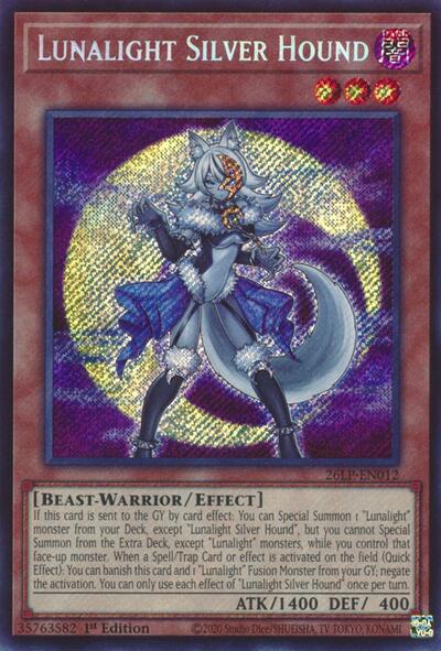 Lunalight Silver Hound (Secret Rare) - Limited Pack World Championship 2026 Yu-Gi-Oh! spoiler