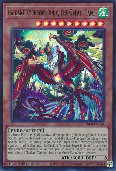 Radiant Typhoon Fonix, the Great Flame - Limited Pack World Championship 2026 Yu-Gi-Oh! spoiler