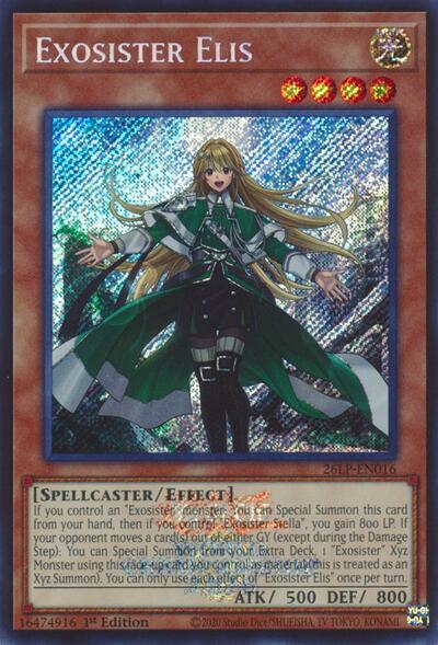 Exosister Elis (Emblazoned Secret Rare) - Limited Pack World Championship 2026 Yu-Gi-Oh! spoiler