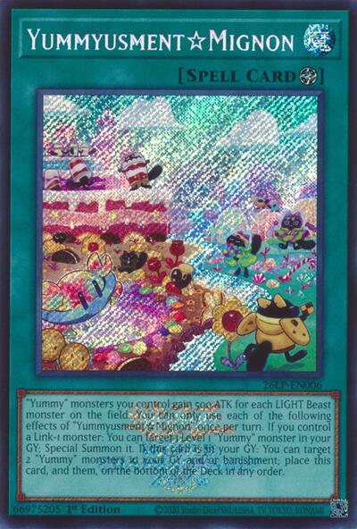 YummyusmentMignon (Emblazoned Secret Rare) - Limited Pack World Championship 2026 Yu-Gi-Oh! spoiler