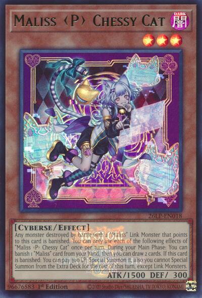 Maliss P Chessy Cat (Emblazoned) - Limited Pack World Championship 2026 Yu-Gi-Oh! spoiler