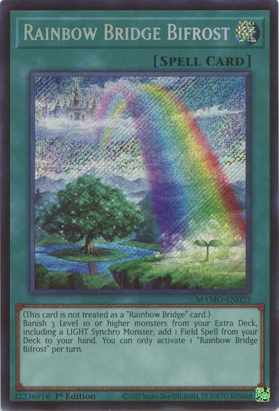 Rainbow Bridge Bifrost (Secret Rare) - Magnificent Monsters Yu-Gi-Oh! spoiler