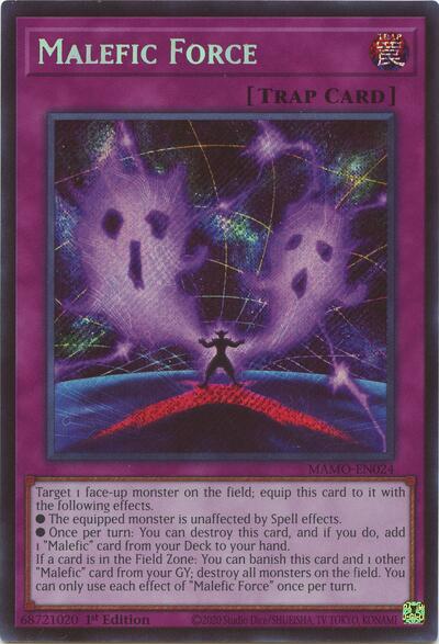 Malefic Force (Secret Rare) - Magnificent Monsters Yu-Gi-Oh! spoiler