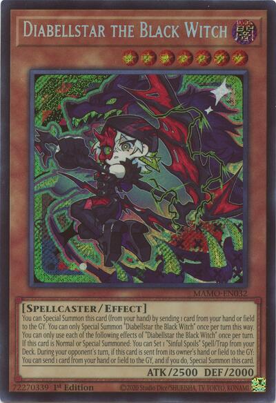 Diabellstar the Black Witch (Secret Rare) - Magnificent Monsters Yu-Gi-Oh! spoiler