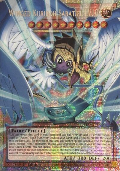 Winged Kuriboh Sabatiel LV10 (Starlight Rare) (Extended Art) - Magnificent Monsters Yu-Gi-Oh! spoiler