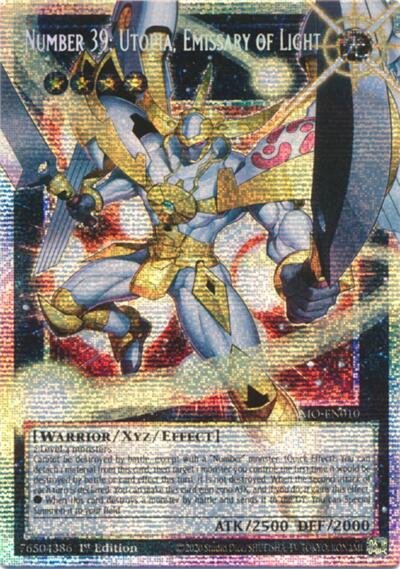 Number 39: Utopia, Emissary of Light (Starlight Rare) (Extended Art) - Magnificent Monsters Yu-Gi-Oh! spoiler