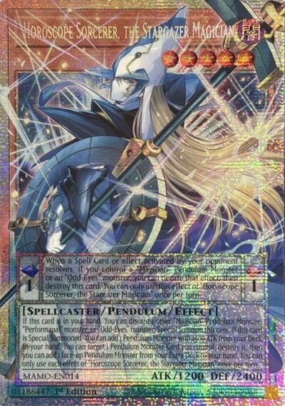 Horoscope Sorcerer, the Stargazer Magician (Starlight Rare) (Extended Art) - Magnificent Monsters Yu-Gi-Oh! spoiler