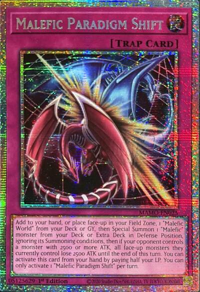 Malefic Paradigm Shift (Starlight Rare) - Magnificent Monsters Yu-Gi-Oh! spoiler
