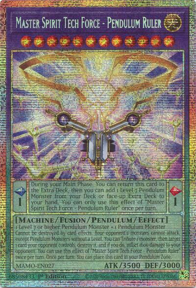Master Spirit Tech Force - Pendulum Ruler (Starlight Rare) - Magnificent Monsters Yu-Gi-Oh! spoiler