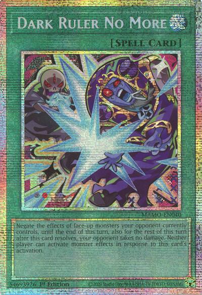 Dark Ruler No More (Starlight Rare) - Magnificent Monsters Yu-Gi-Oh! spoiler