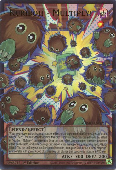 Kuriboh - Multiply! (Extended Art) - Magnificent Monsters Yu-Gi-Oh! spoiler