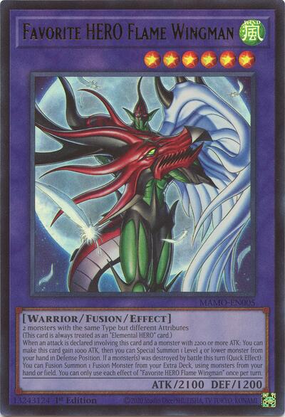 Favorite HERO Flame Wingman - Magnificent Monsters Yu-Gi-Oh! spoiler